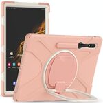 Per Samsung Galaxy Tab S8 Ultra X900 Custodia protettiva in silicone + PC per tablet (oro rosa)