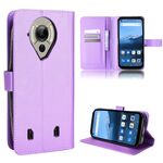 Per Oukitel WP16 Custodia per telefono in pelle con struttura a diamante (viola)