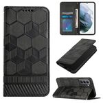 Per Samsung Galaxy S21 5G Football Texture Magnetic Leather Flip Phone Case (Nero)