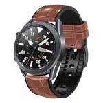 Per Huawei Watch GT3 Pro 46mm Cinturino in pelle di silicone con struttura in bambù (marrone)