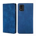 Per TCL 303 Custodia per telefono in pelle magnetica con vibrazione orizzontale Skin Feel (blu)