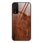 Per Huawei Nzone S7 Pro 5G Custodia protettiva in vetro con venature del legno (M02)