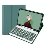 YA610B Candy Color Skin Feel Texture TETTURO TASTANTE TASTANTE BUETOOTH Custodia in pelle per Samsung Galaxy Tab S6 Lite 10.4 pollici SM-P610 / SM-P615 (verde scuro)