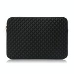 Borsa per fodera per laptop Diamond Texture, dimensione: 15,6 pollici (nero)