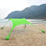 Tenda da campeggio in campeggio da baldacchino di spiaggia per esterni, dimensioni: 210x160x150 cm (verde)
