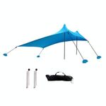 Tenda da campeggio in campeggio in spiaggia per esterni in spiaggia per esterno, dimensioni: 210x160x150 cm (blu)