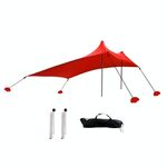 Tenda da campeggio in campeggio in spiaggia all'aperto in campeggio, dimensioni: 210x200x150 cm (rosso)