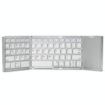 Tastiera Bluetooth pieghevole B089T ricaricabile con touchpad (argento)