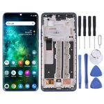 Schermo LCD originale per TCL 10 Plus con digitalizzatore assemblaggio completo con cornice (blu)