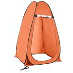 WC da campeggio all'aperto Cambiare tenda con doccia automatica Tenda da bagno, stile: singola (arancione)