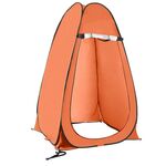 WC da campeggio all'aperto Cambiare tenda con doccia automatica Tenda da bagno, stile: doppia persona (arancione)