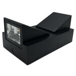 Luce a parete impermeabile quadrata per esterni, potenza: doppia K 12W (bianco caldo)
