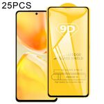 25 pezzi Film in vetro temperato a schermo integrale 9d per vivo S15
