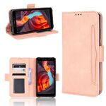 Per Ulefone Armor X10 / X10 Pro Skin Feel Casture Texture Slot Case in pelle (rosa)