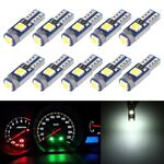 10 in 1 auto T5 0,2W DC12V DC12V LED LED LED LIGHT (luce bianca)