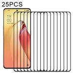 Pellicola protettiva per schermo in vetro temperato con copertura completa da 25 pezzi per OPPO Reno8 Pro+