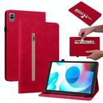 Per OPPO Realme Pad Mini 8.7 Spazio di pelle Solido Casetto in pelle con cerniera a colori (rosso)