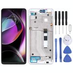 Schermo LCD TFT per Motorola Moto G 5G Digitizer Assemblaggio completo con cornice (bianco)