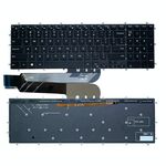 Tastiera della versione americana per Dell Inspiron 15-7566 5567 7567 5565 5570 7577 P65F (bianco con retroilluminazione)