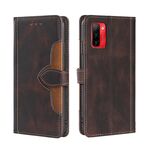 Per ulefone Nota 12p Stitching pelle sensazione di fibbia magnetica orizzontale a flip puduria (marrone)