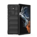 Per Samsung Galaxy S22 Ultra 5G Magic Shield TPU + Flanel Phone Case (nero)