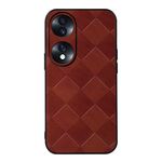 Per onore 70 Weave Plaid PU Phone Case (Brown)