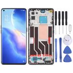 Schermo LCD originale per OPPO Reno5 Pro 5G Digitizer Assemblaggio completo con cornice (nero)