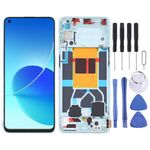 Schermo LCD originale per OPPO Reno6 5G PEQM00 CPH2251 digitalizzatore assemblaggio completo con cornice (verde)