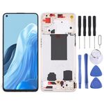 Schermo LCD originale per OPPO Reno7 5G Cina PFJM10 digitalizzatore assemblaggio completo con cornice (oro)