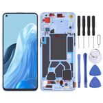 Schermo LCD originale per OPPO Reno7 5G Cina PFJM10 digitalizzatore assemblaggio completo con cornice (blu)