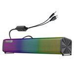 Q9 10W USB Soundbar Home Theater PC Surround Box Shox Saltoparla per computer con luce RGB