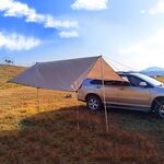 Tenda da campeggio da picnic all'aperto sul lato del veicolo dell'auto a prova di aroma a prova di pioggia da sole 300x200 cm (kaki)