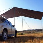 Tenda da campeggio da picnic all'aperto sul lato dell'auto a prova di pioggia 300x200cm (grigio scuro)