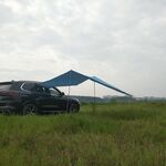 Tenda da campeggio da picnic all'aperto sul lato dell'auto a prova di paraofta a prova di pioggia 300x200 cm (blu)
