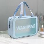 2 pezzi glassata con la borsa da stoccaggio per la borsa cosmetica sacca per nuotare sacca per bagno blu l blu l blu l