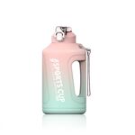 Bottiglia sportiva da 1500 ml di gradiente di gradiente di grande capacità con scala (rosa)