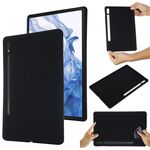 Per Samsung Galaxy Tab S8 Ultra Pure Pure Color Silicone Shock -Shock Aound Case (Nero)