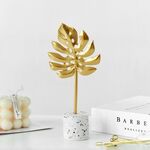 BJ1526 Leaf-shape Wrought Iron Ornament, Size: S (Turtle Leaf)