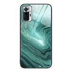 Per Xiaomi Redmi Note 10 Pro 4G Global Marble Pattern Custodia protettiva in vetro per telefono (onde d'acqua)