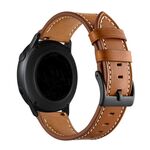 Per Huawei Watch GT3 Pro 43mm / 46mm 20mmCinturino per filo per cucire in pelle primo strato (marrone)