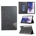 Per Samsung Galaxy Tab S8 / Tab S7 + / Tab S7 FE Custodia per tablet in pelle prismatica (nero)