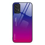 Per Samsung Galaxy A53 5G Custodia in vetro sfumato a colori (da viola a rosso)