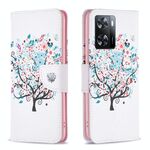 For OPPO A57 4G Colored Drawing Pattern Leather Phone Case(Tree)