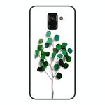 Per Samsung Galaxy A8 + 2018 Custodia per telefono in vetro verniciato colorato (alberello)