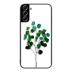 Custodia per telefono in vetro colorato colorato Samsung Galaxy S22+ 5G (alberello)
