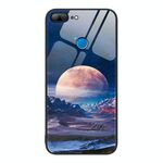 Custodia per telefono in vetro verniciato colorato per Honor 9 Lite (Moon Hill)