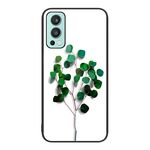 Per OnePlus Nord 2 5G Custodia per telefono in vetro verniciato colorato (alberello)