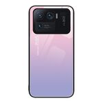 Per Xiaomi Mi 11 Custodia per telefono in vetro verniciato ultra colorato (cielo viola)