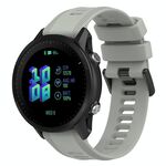 Per Garmin Forerunner 955 cinturino in twill di silicone da 22 mm (grigio ardesia)