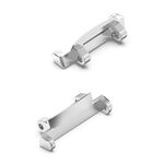 Per AMAZFIT T-Rex 2 2 in 1 connettori per cinturini in metallo (argento)